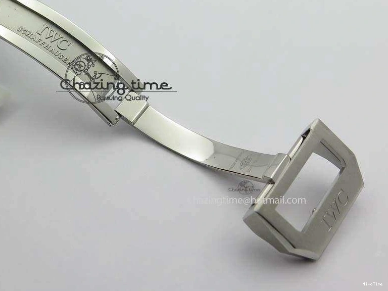 MIROTIME 0424 UrbanStyle Portuguese IW371446 ZF 1:1 Best Edition SS White Dial Blue Markers On Blue Leather Strap  A79350 V 7270